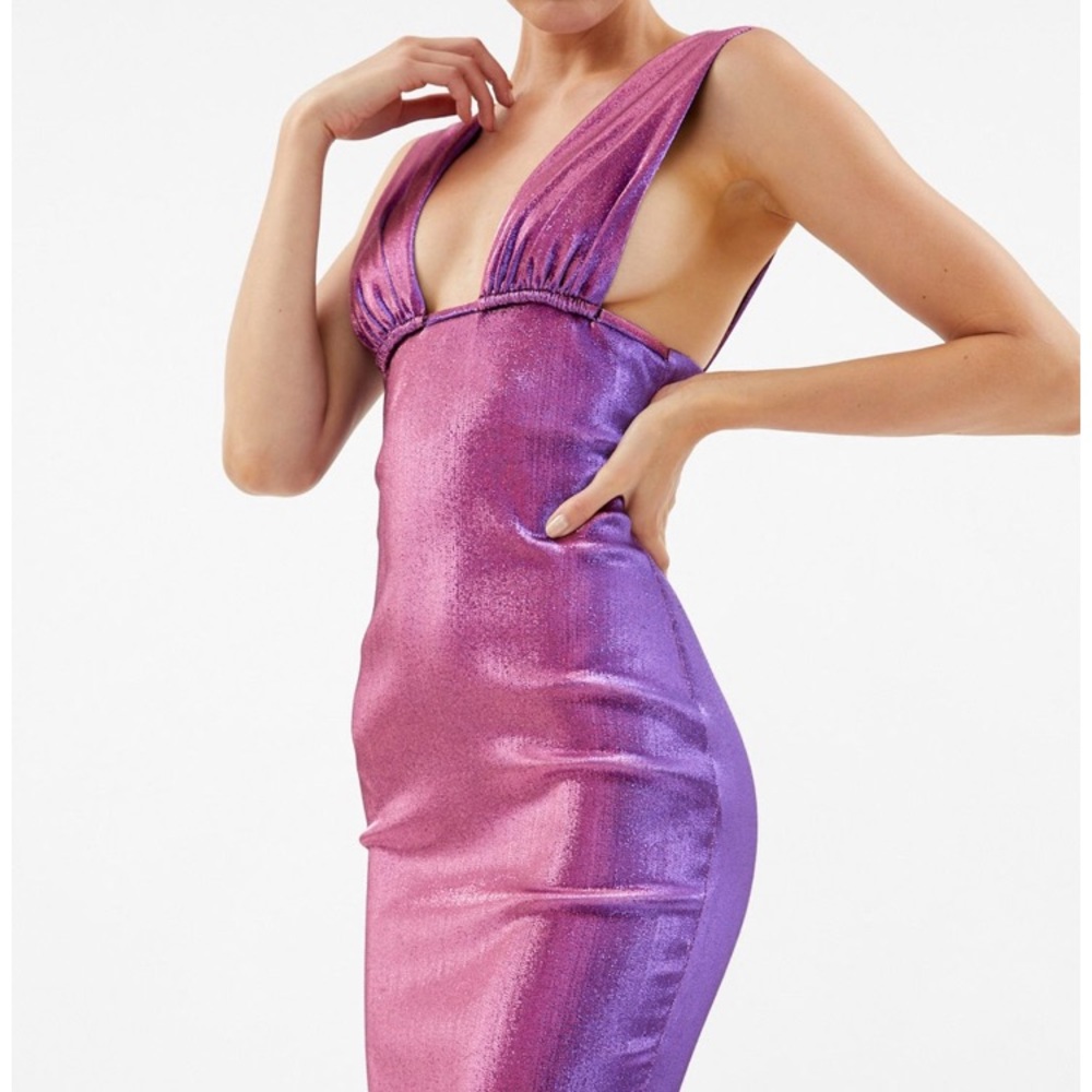 Área NYC lame dress | Metallic Mini Dress | Size S.